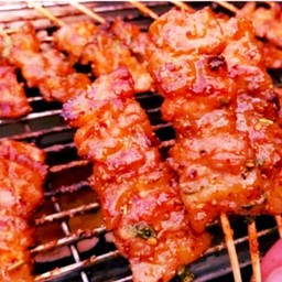 หมูปิ้งล้านนา10ไม้(ใส่เมล็ดผักชี)
