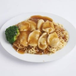 กระเพาะปลาสดบะหมี่  鲜花胶炒面 Fresh Stomach fish maw noodle