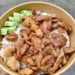 ้ข้าวหมูทอด