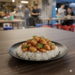 ข้าวไก่กระเทียม