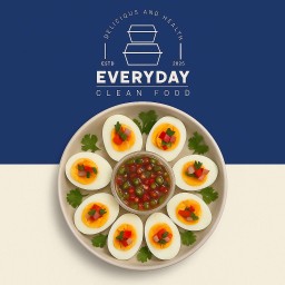 ยำไข่ต้ม (4 ฟอง)