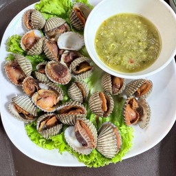 หอยแครงลวก