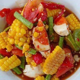 ตำข้าวโพด(ไข่เค็ม)