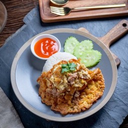 ข้าวไข่เจียวหมูสับ