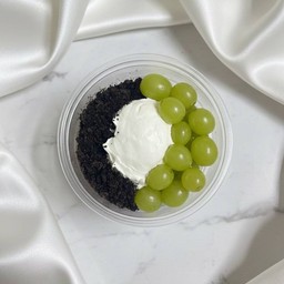 Greek Oreo crumbs & Muscat grapes