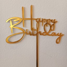 ป้ายเค้ก HBD