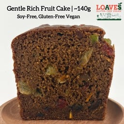 เจนเทิลริชฟรุตเค้ก | ไม่มีถั่วเหลือง กลูเตนฟรี วีแกน เจ | ~140ก