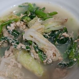 สุกี้น้ำมังสวิรัติ ธรรมดา (ผัก+ไข่+วุ้นเส้น)
