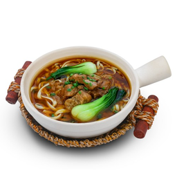 B4 บะหมี่หม้อดินเนื้อตุ๋นไต้หวัน ClaypotNoodles with Taiwanese Beef