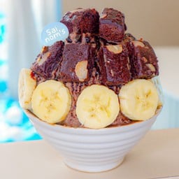 บิงซูกล้วยช็อกบราวนี่