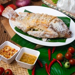 ปลาทับทิมเผาเกลือ (ปลาอย่างเดียว)