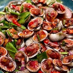 ยำหอยแครง น้ำปลาร้า