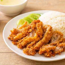 ข้าวมันไก่ทอด