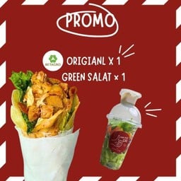 [เซตสุดฮิต] Salad Shake + แร๊ปอกไก่ไม่แห้งโปรตีนสูง