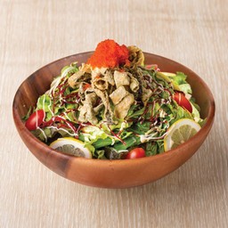 Salmon skin salad