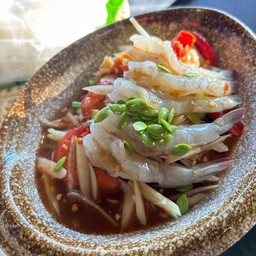 ตำกุ้งสด