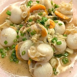 หอยเชลล์ผัดเนย