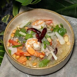 ยำวุ้นเส้นกุ้งหมูสับ