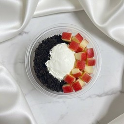 Greek Oreo crumbs & apple