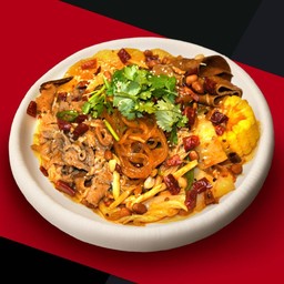 ชูชู - หมาล่าทั่งผัดแห้งหมู (ซอสหมาล่าเนื้อ/ผัก)