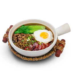 A4 ข้าวอบหม้อดินกุนเชียงหมูผักกาดดอง ClaypotRice  Preserved Meat Minced Pork Pickled Mustard Green