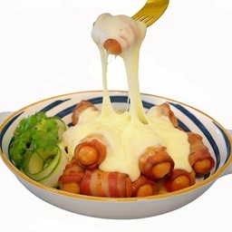 ไส้กรอกพันเบคอนอบชีส