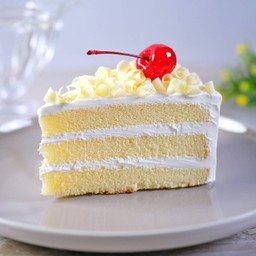 เค้กนมสดหน้าไวท์ช็อกโกแลต