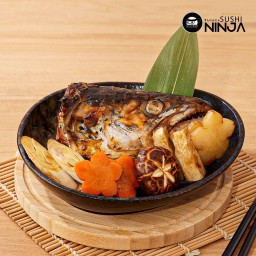 หัวปลาต้มโชยุ