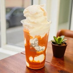 มะพร้าวปั่นชาไทยสูตรทางร้าน(มะพร้าวบ้านแพ้ว)