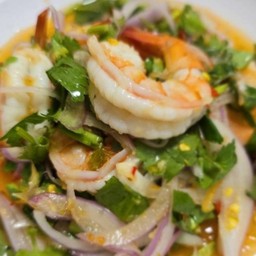 ยำกุ้งสุก