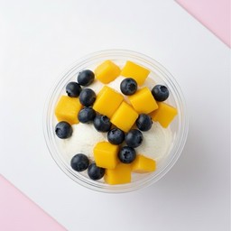 Double Greek mango & blueberry