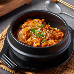 ข้าวหน้าหมูผัดกิมจิ