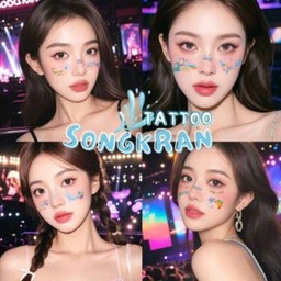 แทททูลายสงกรานต์ (คละแบบ) 1 แผ่น