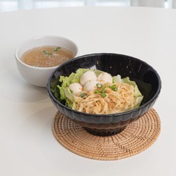 บะหมี่ลูกชิ้นปลาฮ่องกง (แห้ง)