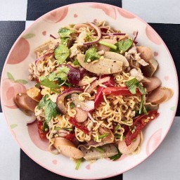 ข้าวห่อหมูทอดไก่ทอด สันกำแพง