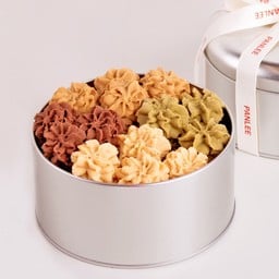 คุกกี้เนยสดพรีเมี่ยมสไตล์ฮ่องกง กล่องโลหะ