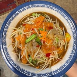 ตำแซลม่อนกุ้งสด