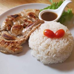 ข้าวหน้าสเต็กไก่