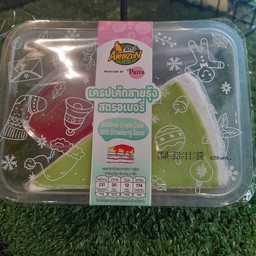 เครปเค้กสายรุ้งสตอเบอรี่