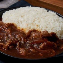 ข้าวหน้าสตูว์หมูญี่ปุ่น