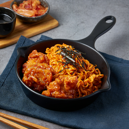 (สูตรใหม่!) มาม่าเกาหลีไก่ทอดซอสโกชูจัง