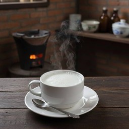 นมสด ร้อน