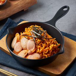 (สูตรใหม่!) มาม่าเกาหลีไส้กรอกไก่