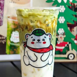 มัทฉะนมสดคาราเมล