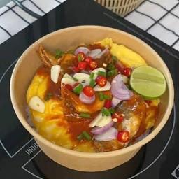 ข้าวไข่ข้นปลากระป๋อง