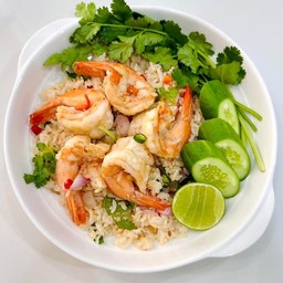 ข้าวผัดกุ้งสด