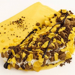 เครปเย็นโกโก้ครั้นช์+คอร์นเฟลค+โอวัลตินเฟลค