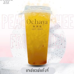 New !! ชาเขียวพีชลิ้นจี่