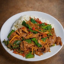 เนื้อ ผัดฉ่า