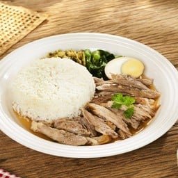 ข้าวขาหมูเนื้อล้วน+ไข่พะโล้